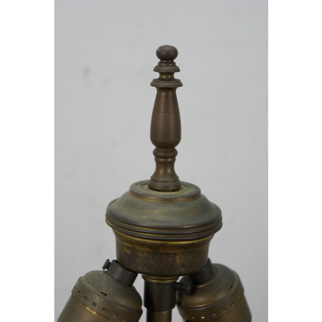Japanese Champleve Bronze Cloisonne Enameled Mantel Vase Urn Table Lamp 26" For Sale - Image 4 of 14