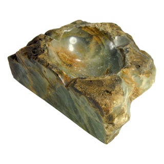 Brutalist Stone Ashtray, 1970s For Sale
