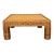 80's Palm Beach Regency Twisted Rattan Wicker Square Coffee Table For Sale