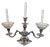 Reed & Barton 1950s Reed & Barton 165 Silverplate Epergne Candelabra With Original Crystal Bowls – 6 Piece Set For Sale - Image 4 of 14