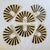 1980s Fan Shaped Capiz Shell Napkin Rings, Set of 6 For Sale - Image 4 of 15