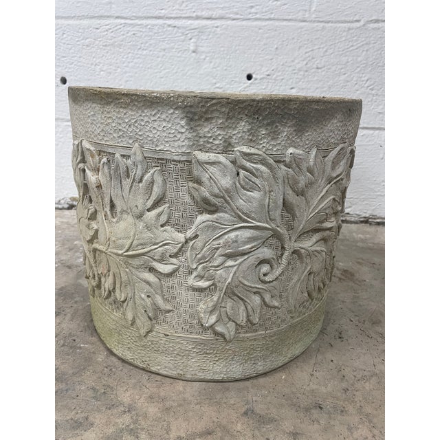 1980s Vintage 1987 "The Berrypatch" Oak Leaf & Acorn Studio Pottery Planter For Sale - Image 5 of 9