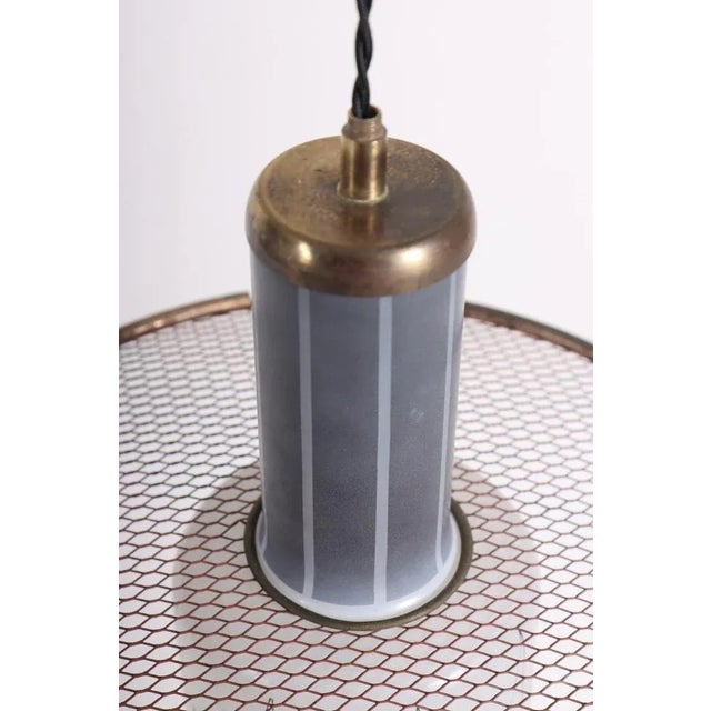 Rare ceiling lamp in glass and brass, designed and made in Denmark 1950s. Great original condition. Up to 250V (Europe/UK...