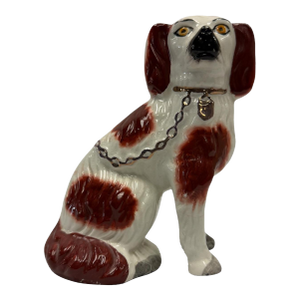 Vintage Wade England Staffordshire Style Ceramic Spaniel Mantel Dog Figurine