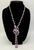 Book Chain Lavender Glass Gold Filled Long Victorian Necklace Antique 46” For Sale In Los Angeles - Image 6 of 6
