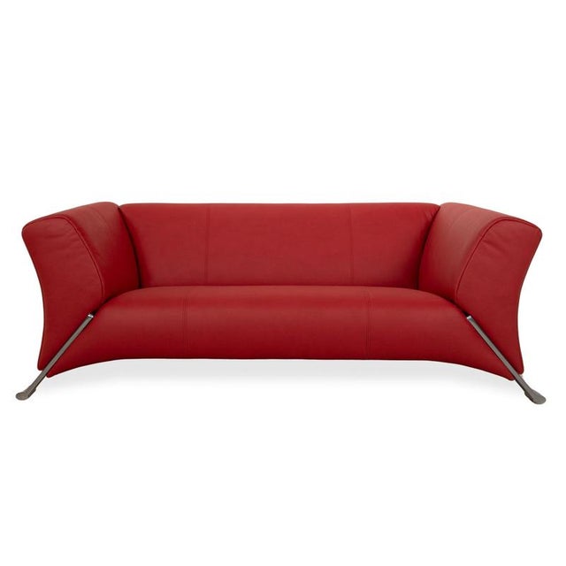322 2-Seater Sofa in Red Gavin 107 Vegan Leather from Rolf Benz For Sale - Image 11 of 11