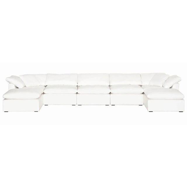 Sky Birch Modular Corner Chair, Pearl For Sale - Image 10 of 12