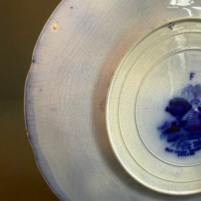 Antique English "Oriental" Transferware Plate by New Wharf Pottery For Sale - Image 10 of 17