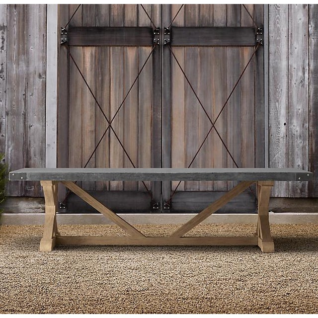 Restoration Hardware Concrete Dining Table Chairish