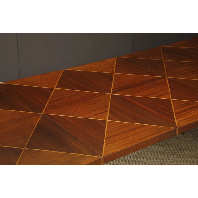 Tommi Parzinger for Charak Modern Extendable Dining Table, c 1950s, Signed For Sale - Image 11 of 12