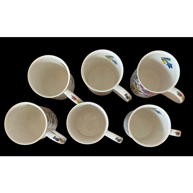 Vintage Royal Osborne Alpine Chintz Fine Bone China Mug Cup Set of 6. 12 Oz Uk For Sale In San Francisco - Image 6 of 8