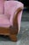 Antique Victorian American Empire Serpentine Walnut Pink Camelback Sofa Loveseat For Sale - Image 4 of 15