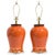 Ceramic Orange Overscale Ceramic Ginger Jar Table Lamps - a Pair For Sale - Image 7 of 7