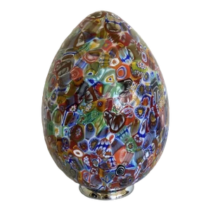 Contemporary Venetian Multicolored Millefiori Murrine Murano Glass Lamp