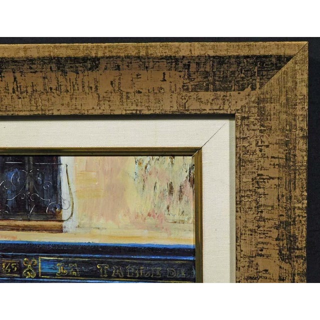 Impressionist Sabrina R. DePatran "Le Scene Durane" Bicycle Original Oil Painting French City For Sale - Image 3 of 5