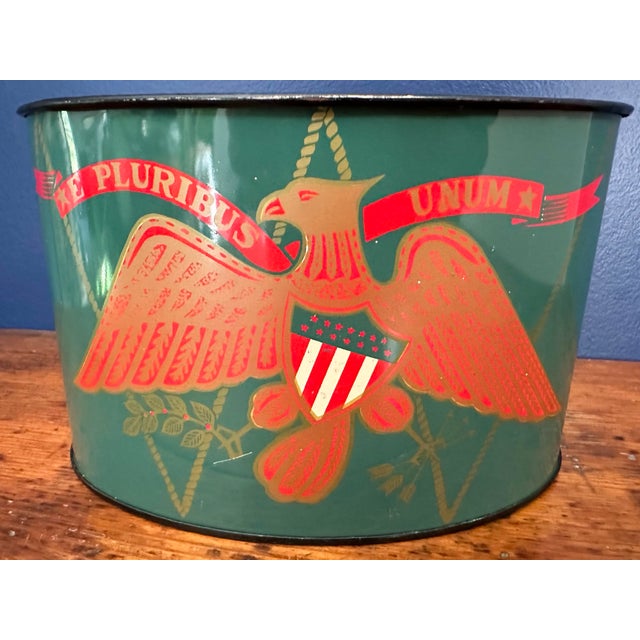 Traditional 1970’s Federal Style Metal Container For Sale - Image 3 of 11