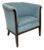 Art Deco Blue Tub Armchair For Sale