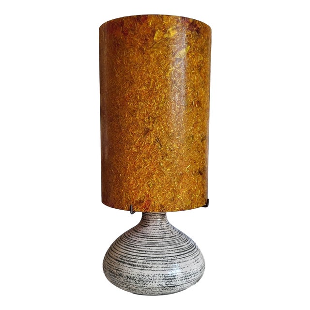 Vintage Ceramic Lamp from Accolay, France, 1970s For Sale