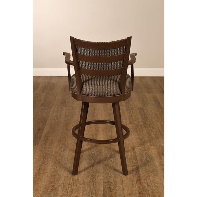 Tempo Industries Pair Of Swivel Bar Stools With Arms For Sale - Image 18 of 18