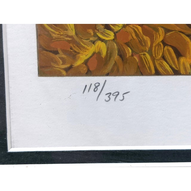 Late 20th Century John Powell Signed Limited Edition Print, Numbered 118/395, Framed Botanical Landscape For Sale - Image 4 of 12