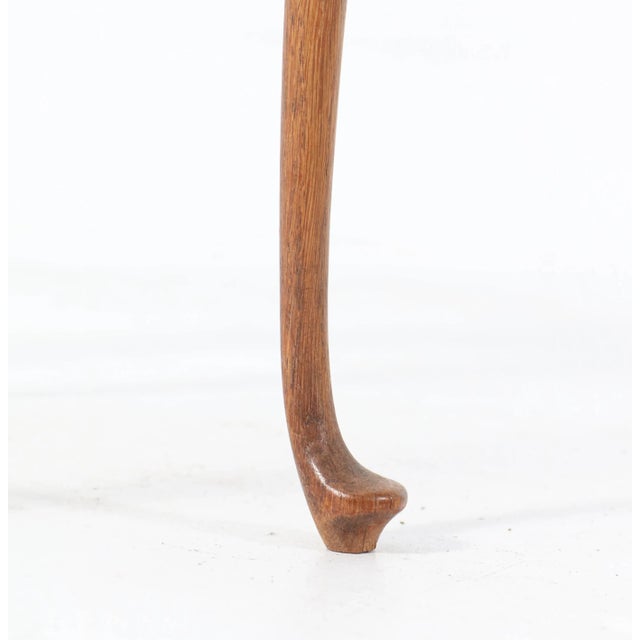 Queen Anne Style Oak Cake Stand from H. Pander & Zn., 1920s For Sale - Image 10 of 11