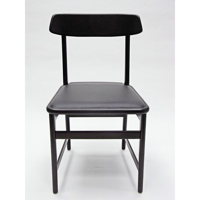 2010s Lucio CD07 Dining Chairs in Cherry and Leather by Sergio Rodrigues for Linbrazil, 2010, Set of 5 For Sale - Image 5 of 18