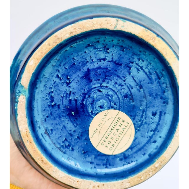 Ceramic Vintage Space Age Ceramic Vase by Aldo Londi, 1970s For Sale - Image 7 of 10