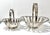 Vintage Silverplate Swing Handle Basket Set – Footed Openwork Serving Baskets – Mid Century Tabletop / Fruit / Bread Display For Sale In Louisville - Image 6 of 10