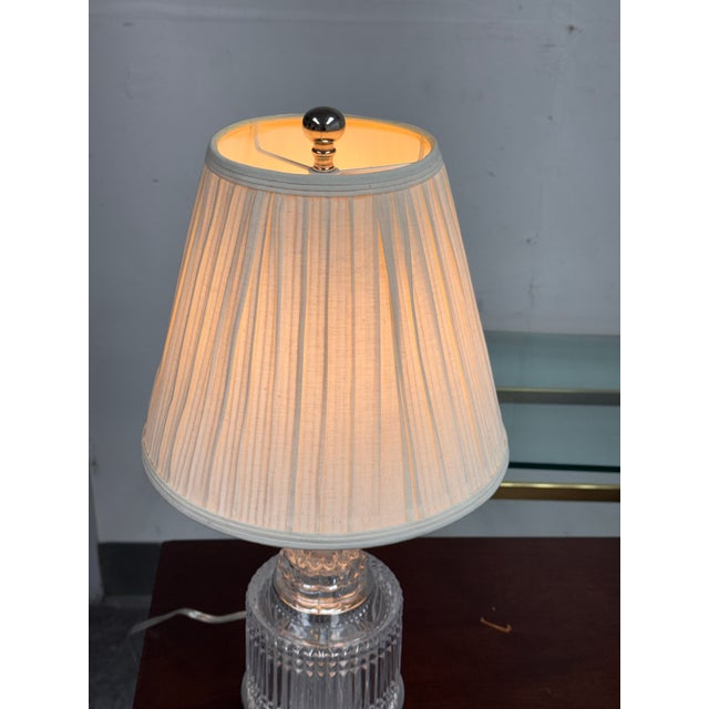 Traditional Cut Crystal Table Lamp, Vintage For Sale - Image 3 of 12