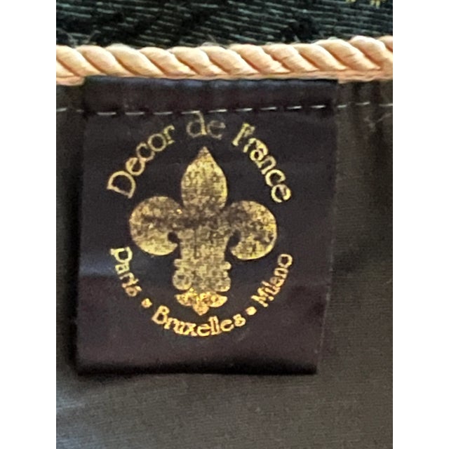 Vintage Decor of France Tapestry Card Table Sized Fruit Tablecloth For Sale - Image 12 of 13