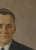Realism Portrait Politician Large Male Portrait Antique Oil Painting Original Socialist Realism Soviet Art Ukrainian Artist Unknown 80-59 For Sale - Image 3 of 6