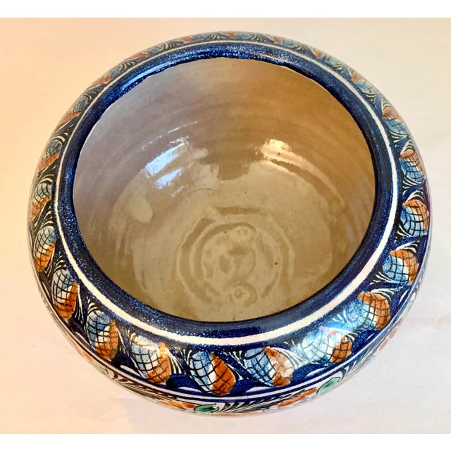 Vintage Mexican Ceramic Bowl For Sale - Image 4 of 9