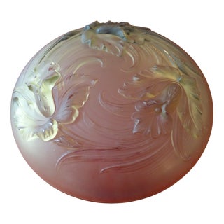 Vintage Art Nouveau Opalescent Glass Centerpiece, 1920s For Sale