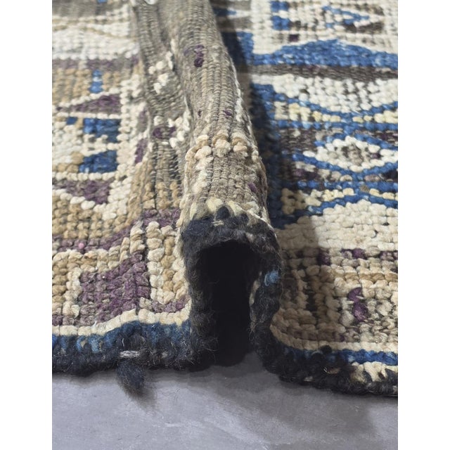 1960s Geometric Tribal Moroccan Rug - 6.4 X 5.4 Ft For Sale - Image 5 of 8