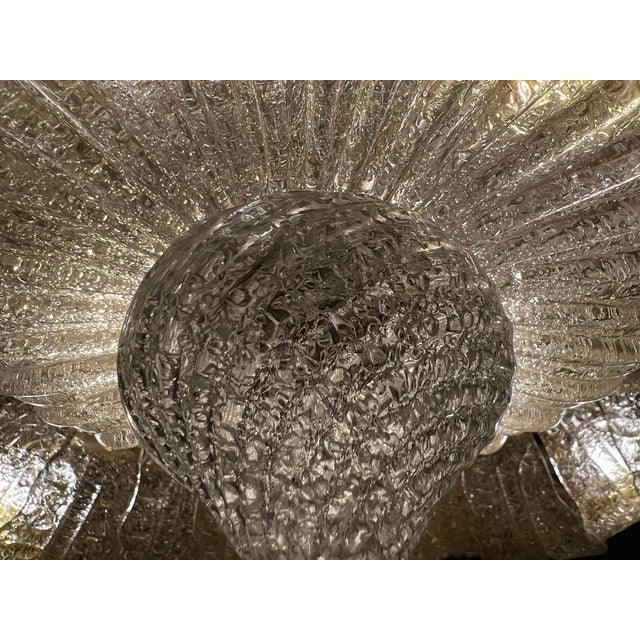 Monumental Murano Glass Flush Mount from Barovier & Toso, 1980s For Sale - Image 14 of 18