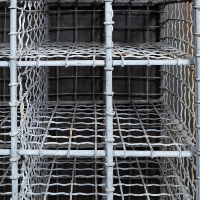 Metal Antique 50 Bottle French Wine Cage c.1930-1940 For Sale - Image 7 of 12