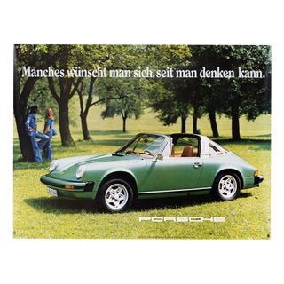 Some Things You've Wanted For As Long As You Can Remember Porsche Advertising Poster, 1970s For Sale