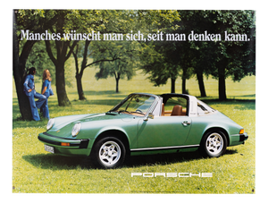 Some Things You've Wanted For As Long As You Can Remember Porsche Advertising Poster, 1970s