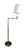 Contemporary Visual Comfort Brass Swing Arm Candlestick Library Reading Floor Lamp For Sale - Image 3 of 12