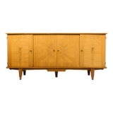 1940s French Art Deco Sycamore Maple Sideboard For Sale