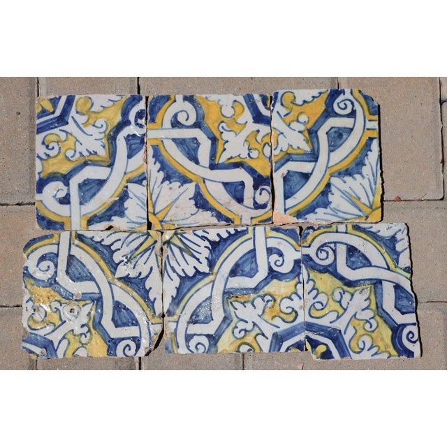 Circa: 17th Century. Country: Portugal. Material: Earthenware, Tin-glazed pottery. Item condition: Some chips and some...