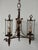 Mid-Century Modern Neoclassical Empire Brass and Glass Chandelier, 1950s For Sale - Image 3 of 18