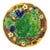 Vintage Mottahedeh Majolica Leaves & Grapes Plate For Sale