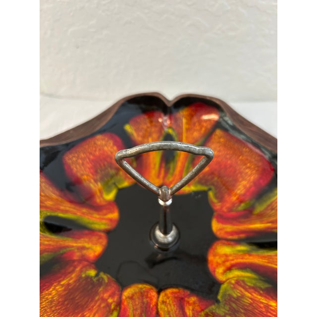 Mid-Century Modern MCM California Pottery "Sequoia Ware" Handled Bowl For Sale - Image 3 of 5