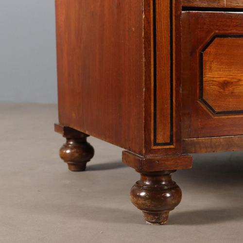 Antique Chest of Drawers in Mahogany and Ebony, Italy, 20th Century For Sale - Image 9 of 13