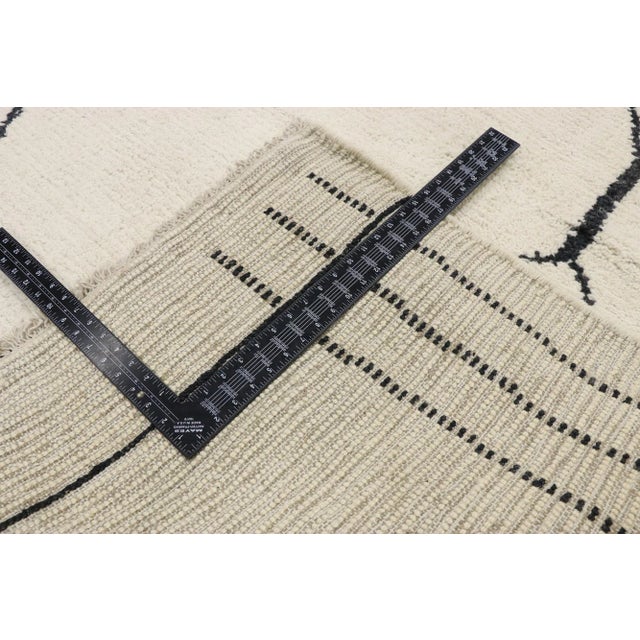 Early 21st Century Large Neutral Moroccan Area Rug - 10'03 X 13'10 For Sale - Image 5 of 9
