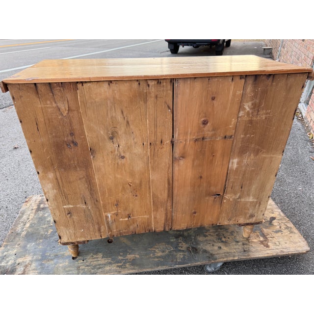 19th Century 2 Over 2 Pine Chest of Drawers For Sale - Image 11 of 11