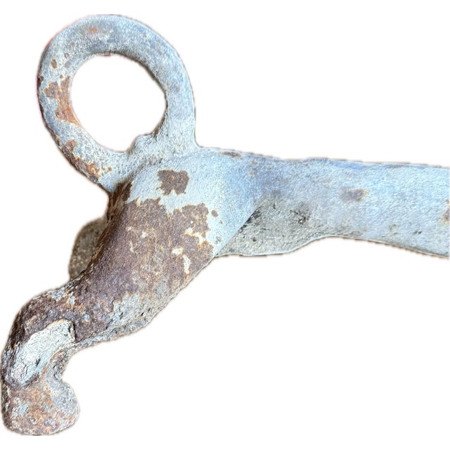 Pair of Antique Cast Iron Dachshund-Shaped Andirons/Fire Irons/Fire Dogs For Sale - Image 10 of 12