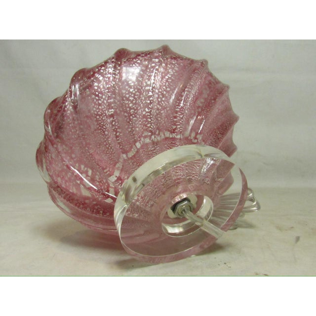 1950s Rose Murano Art Glass Lamps - a Pair For Sale - Image 13 of 13