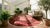 Fabuluos Red Background Color With Delicate Floral Design Antique Chinese Art Deco Rug For Sale - Image 11 of 12